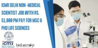 ICMR Delhi Non-Med Scientist Job