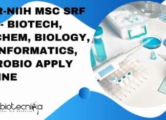 ICMR-NIIH MSc SRF Job