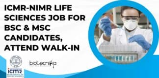 ICMR-NIMR Life Sciences Job