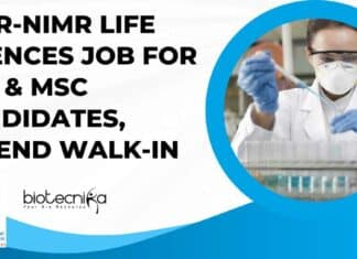ICMR-NIMR Life Sciences Job