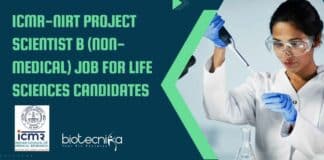 ICMR-NIRT Project Scientist Non-Medical