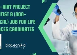 ICMR-NIRT Project Scientist Non-Medical