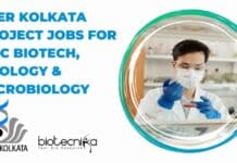 IISER Kolkata Project Jobs For MSc Biotech, Zoology & Microbiology IISER Kolkata Project Jobs