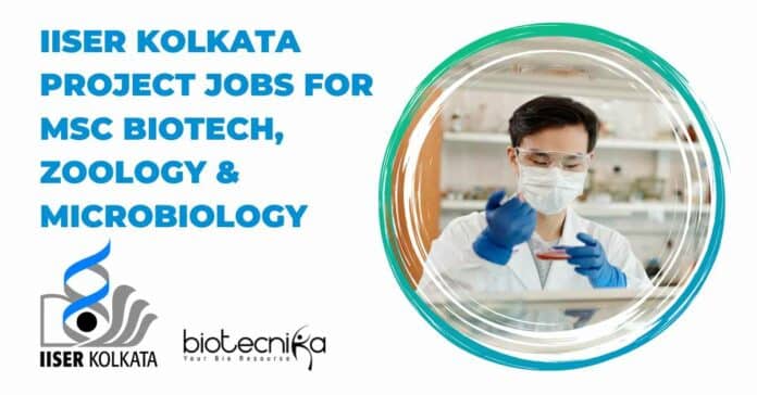IISER Kolkata Project Jobs