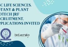 MSc Life Sciences, Botany & Plant Biotech JRF Recruitment, Applications Invited IISER Mohali Plant Biotech