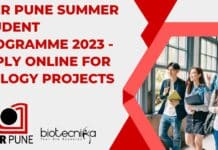 IISER Pune Summer Student Programme 2023 – Apply Online For Biology Projects IISER Pune Summer Student Programme 2023