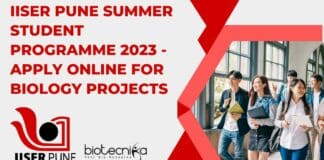 IISER Pune Summer Student Programme 2023