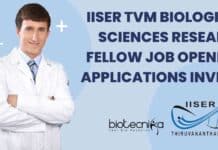 IISER TVM Research Vacancy
