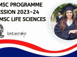 IISc MSc Admission 2023-24