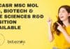 JNCASR MSc Mol Bio, Biotech & Life Sciences R&D Position Available JNCASR MSc Mol Bio