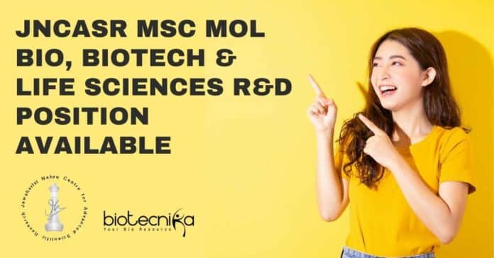 JNCASR MSc Mol Bio