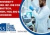 JSS University Mysore JRF Job For MSc Biotech, Biochem, Mol Bio & Life Sciences JSS University Mysore JRF