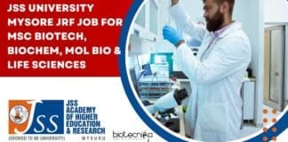 JSS University Mysore JRF