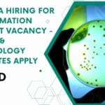 MSD India Hiring For Lab Automation Specialist Vacancy – Biology & Microbiology Candidates Apply MSD India Hiring