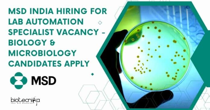 MSD India Hiring
