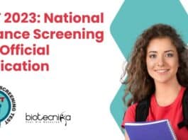 NEST 2023: National Entrance Screening Test Official Notification NEST 2023