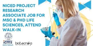 NICED Project Research Vacancy