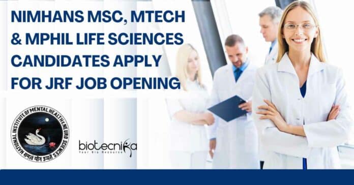 NIMHANS JRF Opening 2023