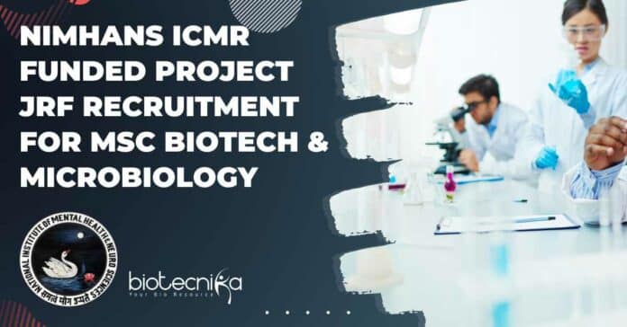 NIMHANS Project JRF Recruitment