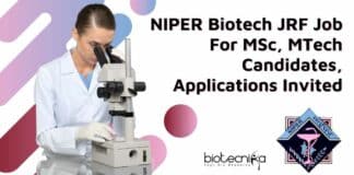 NIPER Biotech JRF Job