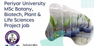 Periyar University MSc Botany