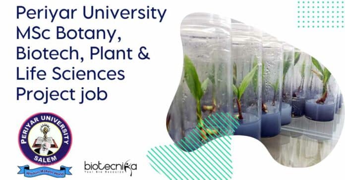 Periyar University MSc Botany