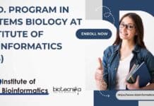 Ph.D. Program in Systems Biology at Institute of Bioinformatics (IOB) PhD Program in Systems Biology