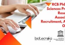 RCB PhD Life Sciences Project Research Associate-I Recruitment, Apply Online RCB Project Research Vacancy