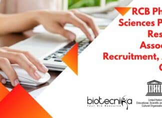 RCB Project Research Vacancy