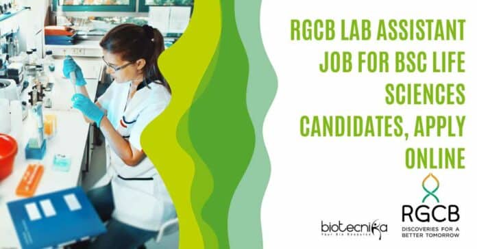 RGCB Lab Assistant Job