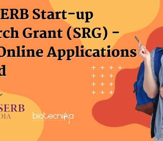 SERB Start-up Research Grant (SRG) 2023