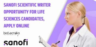 Sanofi Scientific Writer Opportunity