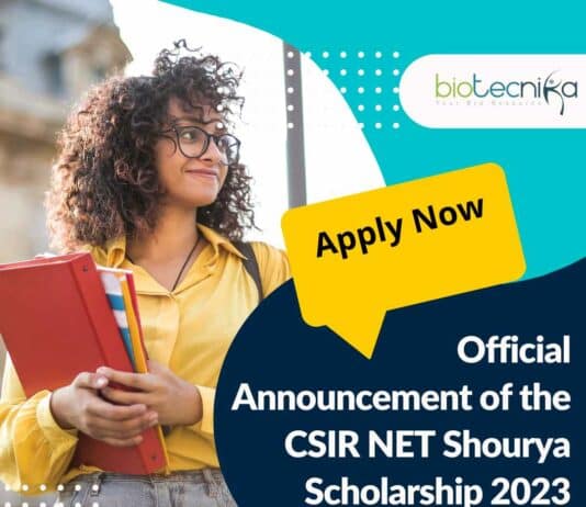 Shourya Scholarship Biotecnika Application Form