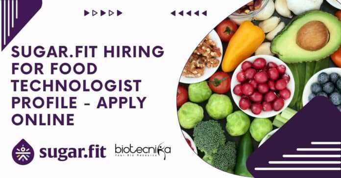 Sugar.Fit Hiring For Food