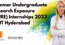 Summer Undergraduate Research Exposure (SURE) Internships 2023 at IIT Hyderabad Summer Undergraduate Research Exposure