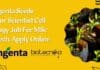 Syngenta Seeds Junior Scientist Cell Biology Job For MSc Biotech, Apply Online Syngenta Seeds Job Opening