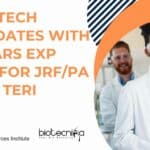 TERI Freshers Job MSc