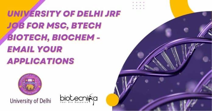 University of Delhi JRF Job