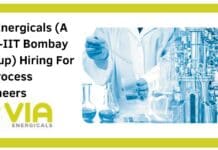 VIA Energicals (A SINE-IIT Bombay startup) Hiring For Bioprocess Engineers VIA Energicals (A SINE-IIT Bombay startup)