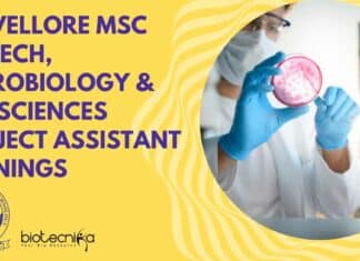VIT Vellore MSc Biotech
