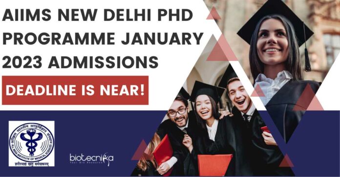 AIIMS Delhi PhD 2023