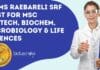 AIIMS Raebareli SRF Post For MSc Biotech, Biochem, Microbiology & Life Sciences AIIMS Raebareli SRF Post