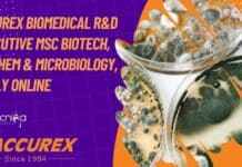 Accurex Biomedical R&D Executive MSc Biotech, Biochem & Microbiology, Apply Online Accurex Biomedical R&D Executive