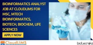 Bioinformatics Analyst Job