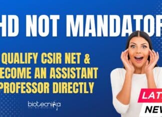 PhD Not Mandatory