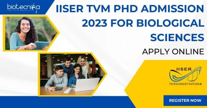 IISER TVM 2023 PhD