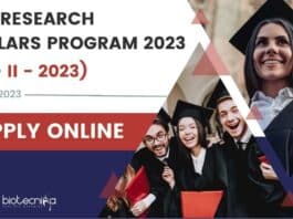 CDFD 2023 Research Scholars Program