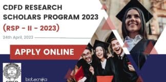 CDFD 2023 Research Scholars Program