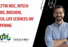 CSIR-CFTRI MSc, MTech Mol Bio, Biochem, Biotech, Life Sciences JRF Job Opening CFTRI MTech JRF Job