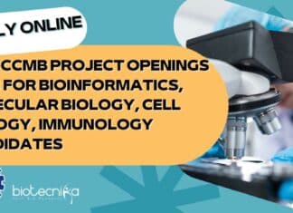 CSIR-CCMB Project Openings 2023